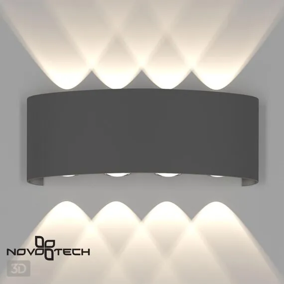 NOVOTECH 358461 STREET NT20 376 темно-серый  Ландшафтный настенный светильник IP54 LED 4000K 8W 85-265V CALLE, изображение 5