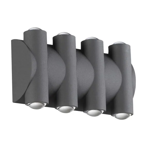 NOVOTECH 358568 STREET NT21 374 темно-серый Ландшафтный настенный светильник IP54 LED 4000K 8W 85-265V CALLE