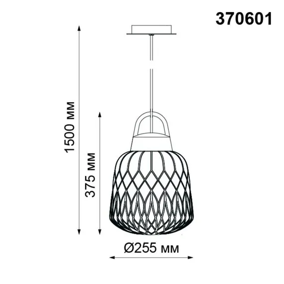 NOVOTECH 370601 STREET NT19 383 белый абажур/черная арматура  Ландшафтный подвес IP44 E27 60W 100-240V CONTE, изображение 2