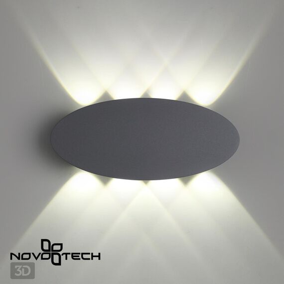 NOVOTECH 358564 STREET NT21 378 темно-серый Ландшафтный настенный светильник IP54 LED 4000K 8W 85-265V CALLE, изображение 5