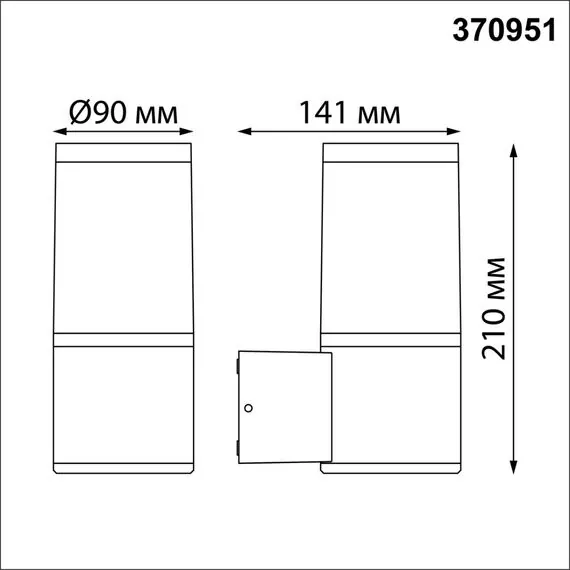 NOVOTECH 370951 STREET NT23 353 темно-серый Светильник ландшафтный IP54 E27 15W 220-240V VIDO, изображение 2