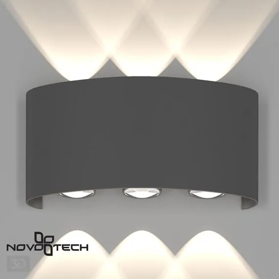 NOVOTECH 358460 STREET NT20 376 темно-серый  Ландшафтный настенный светильник IP54 LED 4000K 6W 85-265V CALLE, изображение 5