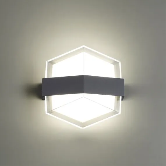 NOVOTECH 358575 STREET NT21 380 темно-серый Ландшафтный настенный светильник IP54 LED 4000K 12W 85-265V KAIMAS, изображение 3