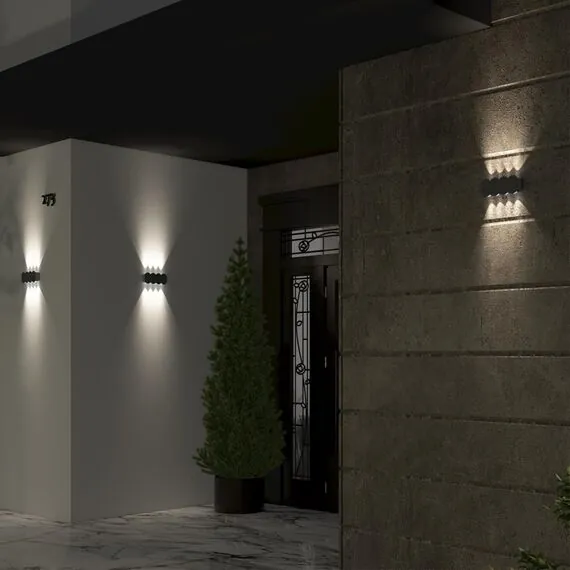 NOVOTECH 358561 STREET NT21 374 темно-серый Ландшафтный настенный светильник IP54 LED 4000K 8W 85-265V CALLE, изображение 3