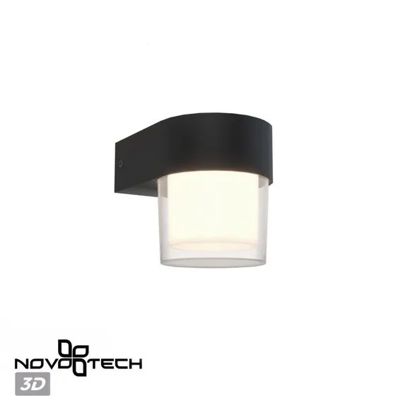NOVOTECH 359297 STREET NT24 000 черный Светильник ландшафтный настенный IP65 LED 5W 4000K 175-265V OPAL, изображение 4