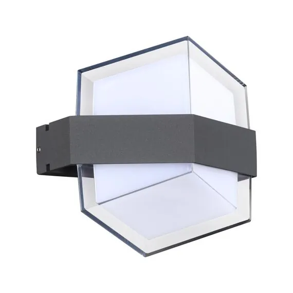 NOVOTECH 358575 STREET NT21 380 темно-серый Ландшафтный настенный светильник IP54 LED 4000K 12W 85-265V KAIMAS