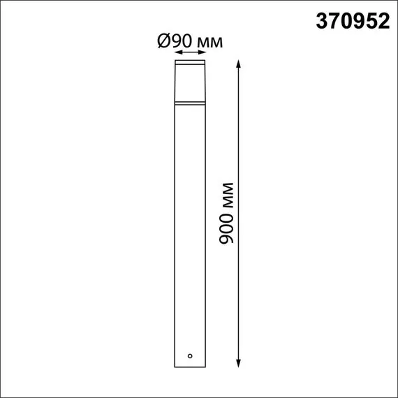 NOVOTECH 370952 STREET NT23 353 темно-серый Светильник ландшафтный IP54 E27 15W 220-240V VIDO, изображение 2
