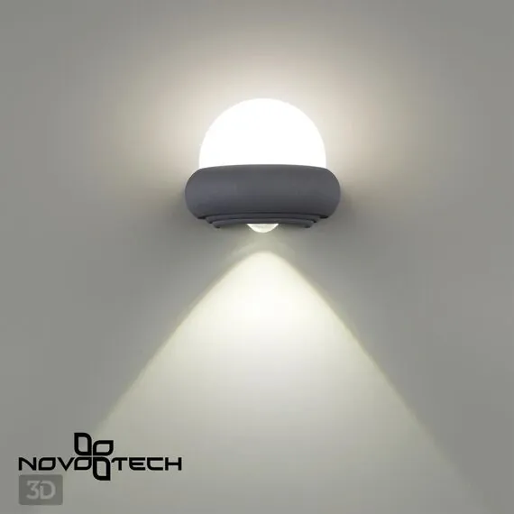 NOVOTECH 358566 STREET NT21 379 темно-серый Ландшафтный настенный светильник IP54 LED 4000K 7W 85-265V CALLE, изображение 5
