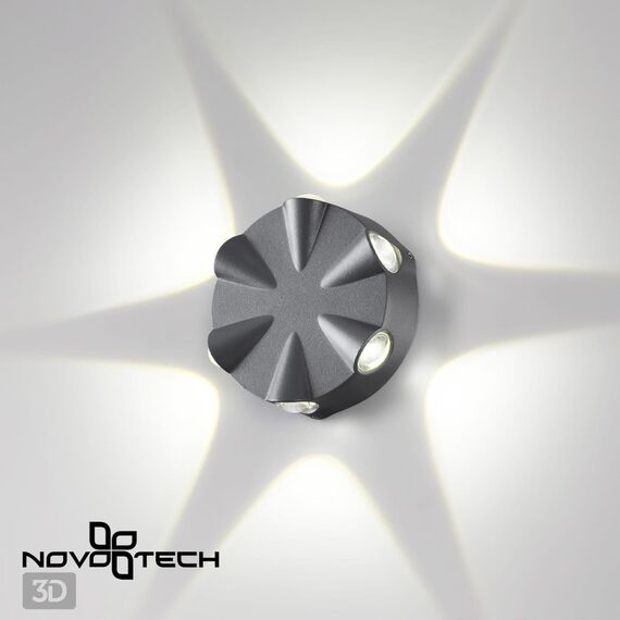 NOVOTECH 358941 STREET NT22 373 темно-серый Светильник ландшафтный светодиодный IP54 LED 4000К 6W 85-265V CALLE, изображение 5
