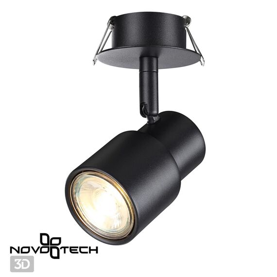 NOVOTECH 370924 SPOT NT22 313 черный Светильник встраиваемый IP20 GU10 50W 220V MOLO, изображение 5