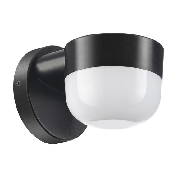NOVOTECH 358451 STREET NT20 395 чёрный Ландшафтный настенный светильник IP65 LED 4000K 12W 220V OPAL