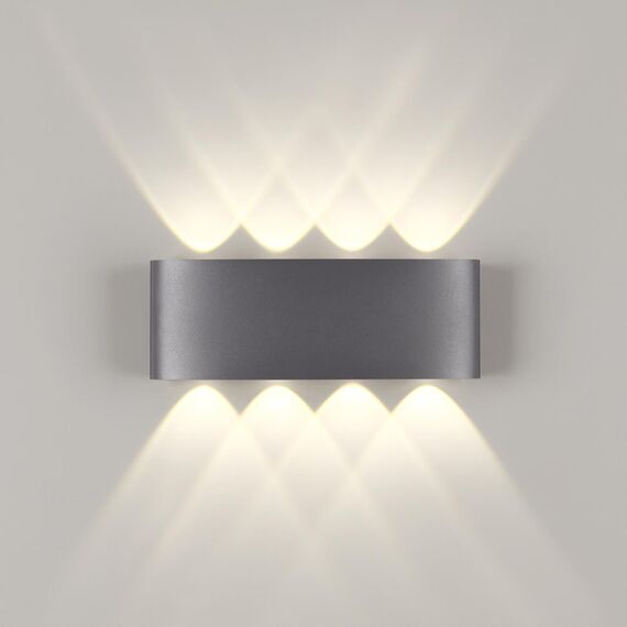 NOVOTECH 358461 STREET NT20 376 темно-серый  Ландшафтный настенный светильник IP54 LED 4000K 8W 85-265V CALLE, изображение 4