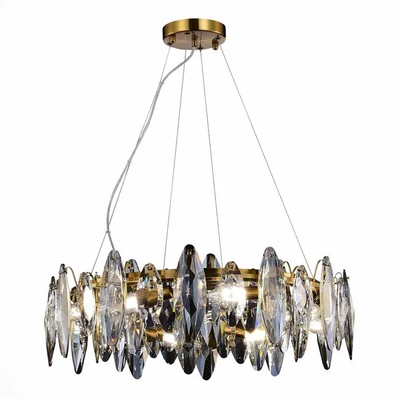 ST LUCE SL1227.303.08 Люстра подвесная ST-Luce Латунь/Прозрачный E14 8*40W, изображение 2