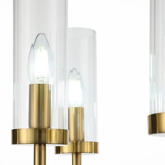 ST LUCE SL1159.303.07 Люстра подвесная ST-Luce Латунь/Латунь, Прозрачный E14 7*60W, изображение 5
