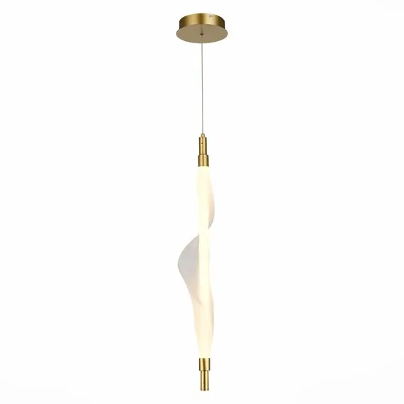 ST LUCE SL6109.213.01 Светильник подвесной ST-Luce Золотистый/Белый LED 1*25W 3000K