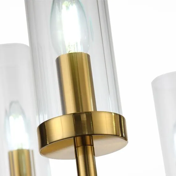 ST LUCE SL1159.303.05 Люстра подвесная ST-Luce Латунь/Латунь, Прозрачный E14 5*60W, изображение 5