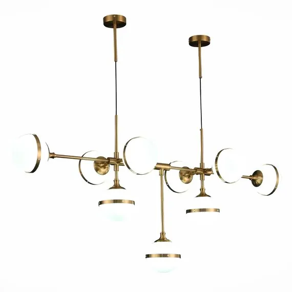 ST LUCE SL1157.303.09 Светильник подвесной ST-Luce Бронза/Белый E14 9*40W, изображение 2