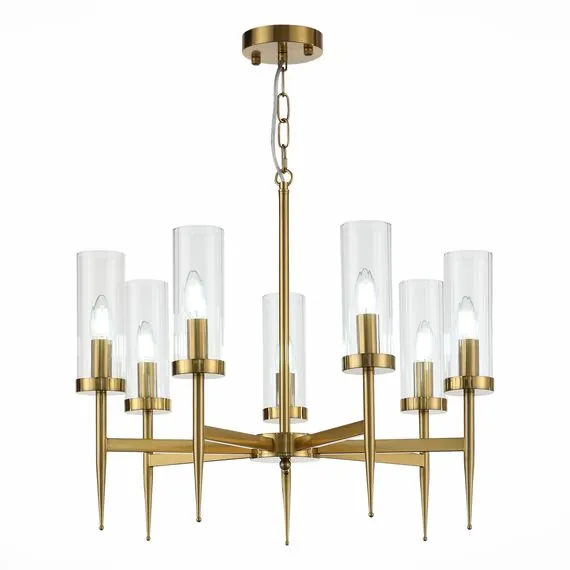ST LUCE SL1159.303.07 Люстра подвесная ST-Luce Латунь/Латунь, Прозрачный E14 7*60W
