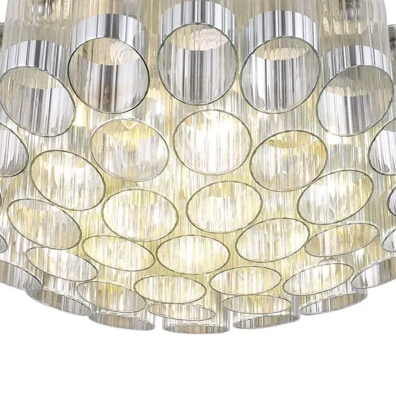 ST LUCE SL1662.102.19 Светильник потолочный ST-Luce Никель/Никель, Прозрачный E14 19*60W, изображение 3