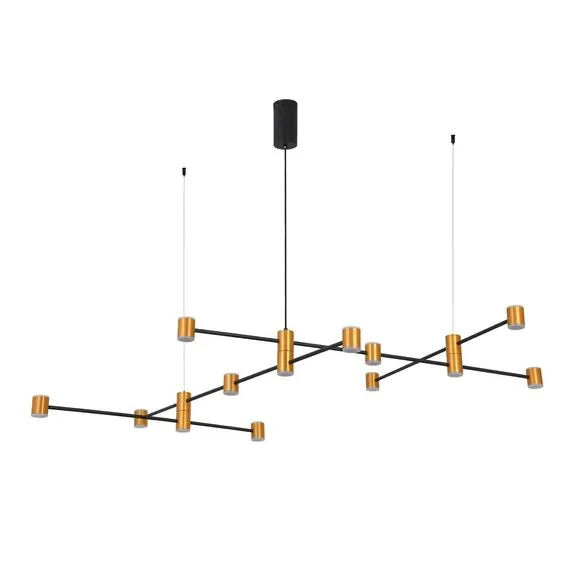 ST LUCE SL1596.423.22 Светильник подвесной ST-Luce Золотистый, Черный/Белый LED 22*3W 3000K, изображение 6