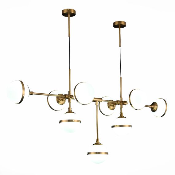 ST LUCE SL1157.303.09 Светильник подвесной ST-Luce Бронза/Белый E14 9*40W, изображение 2