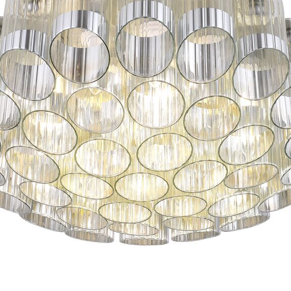 ST LUCE SL1662.102.19 Светильник потолочный ST-Luce Никель/Никель, Прозрачный E14 19*60W, изображение 3