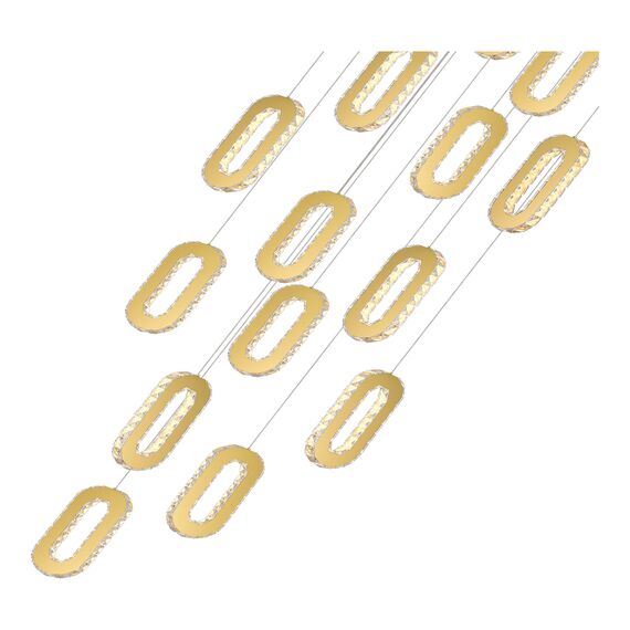 ST LUCE SL6506.203.18 Светильник подвесной ST-Luce Золотистый/Золотистый, Прозрачный LED 18*9W 3000K, изображение 2