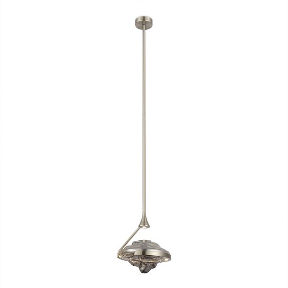 ST LUCE SL6115.103.01 Светильник подвесной ST-Luce Никель/Дымчато-Серый LED 1*19W 3000K