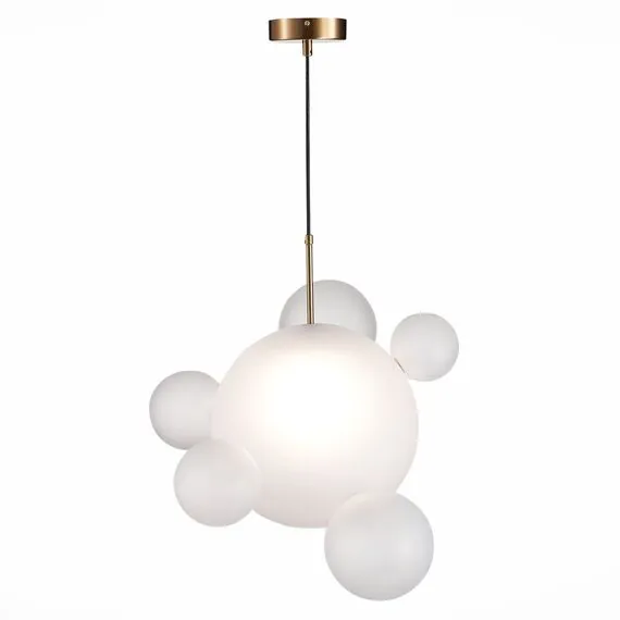 ST LUCE SL1133.513.01 Светильник подвесной ST-Luce Латунь/Белый E27 1*60W