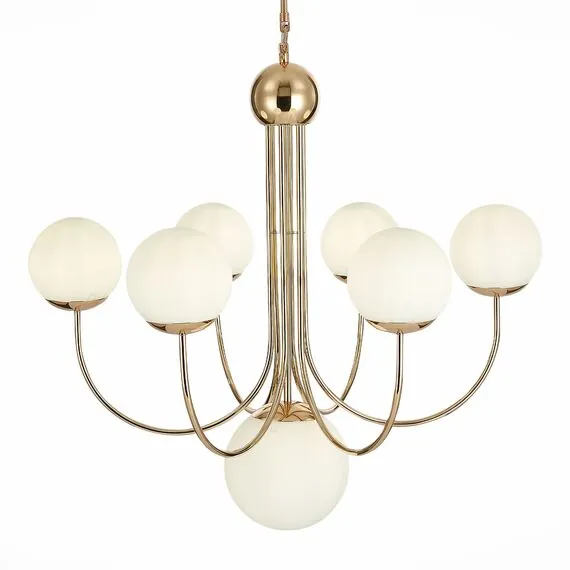 ST LUCE SL1504.203.07 Люстра подвесная ST-Luce Французское золото/Белый E27 7*60W, изображение 2
