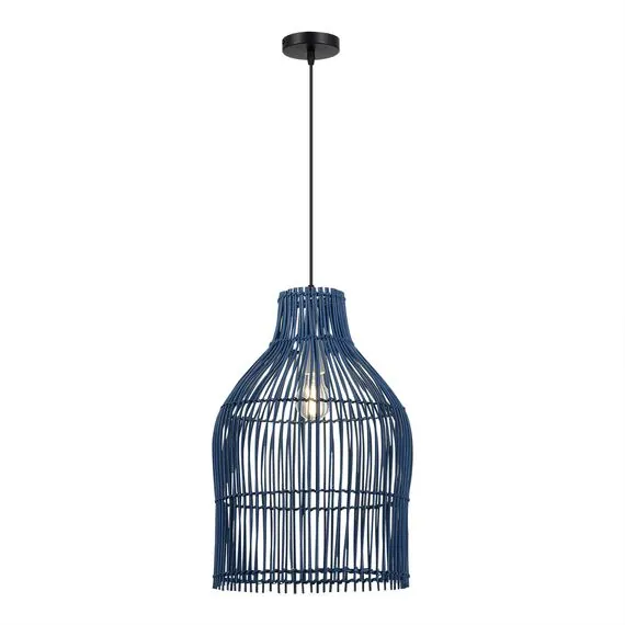 ST LUCE SL1513.403.01 Светильник подвесной ST-Luce Черный/Синий E27 1*40W