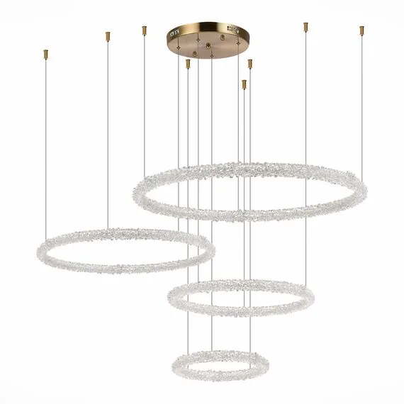 ST LUCE SL6110.203.04 Люстра подвесная ST-Luce Золотистый/Прозрачный LED 4*42W 3000 - 6500K