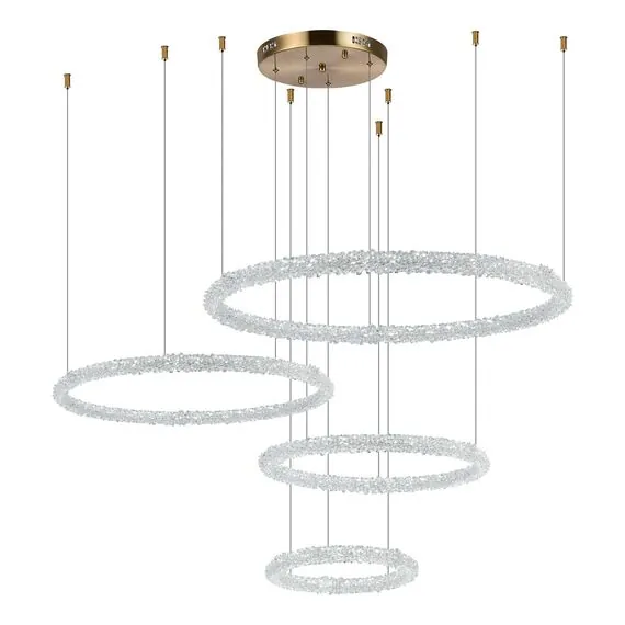 ST LUCE SL6110.203.04 Люстра подвесная ST-Luce Золотистый/Прозрачный LED 4*42W 3000 - 6500K, изображение 6