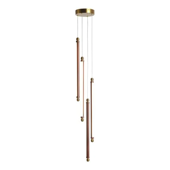ST LUCE SL6225.303.04 Светильник подвесной ST-Luce Латунь/Терракотовый, Белый LED 4*6W 3000K, изображение 2