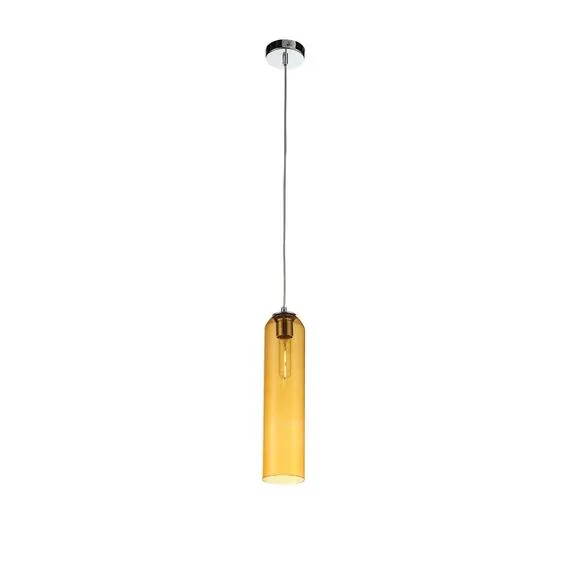 ST LUCE SL1145.193.01 Светильник подвесной ST-Luce Хром/Янтарный E27 1*60W, изображение 2