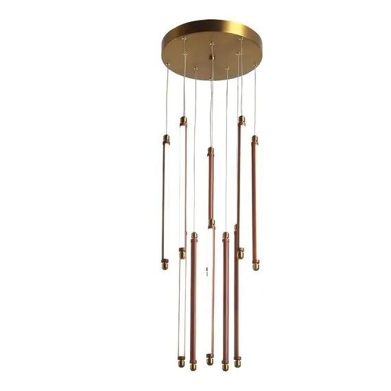 ST LUCE SL6225.303.10 Светильник подвесной ST-Luce Латунь/Терракотовый, Белый LED 10*6,5W 3000K, изображение 3
