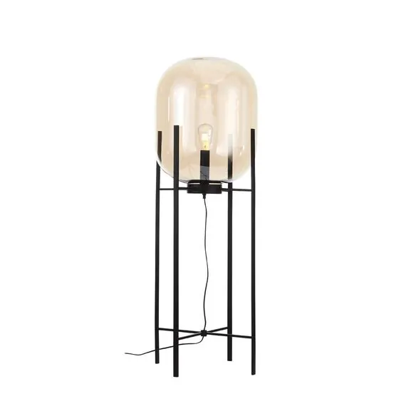 ST LUCE SL1050.525.01 Торшер ST-Luce Черный/Коньячный E27 1*40W (из 2-х коробок)