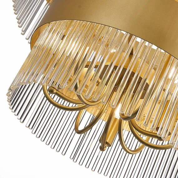 ST LUCE SL1225.203.09 Люстра подвесная ST-Luce Золотистый/Золотистый, Прозрачный E14 9*40W, изображение 6