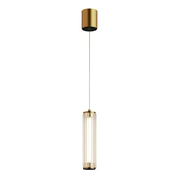 ST LUCE SL6224.303.01 Светильник подвесной ST-Luce Латунь/Прозрачный LED 1*8W 4000K