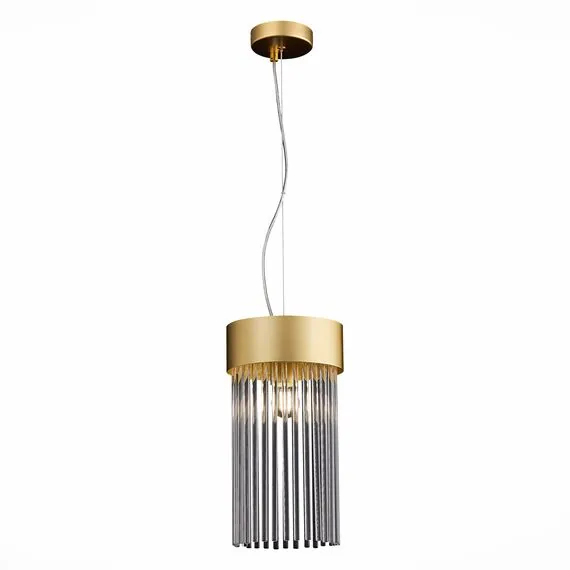 ST LUCE SL1225.203.01 Светильник подвесной ST-Luce Золотистый/Золотистый, Прозрачный E27 1*60W, изображение 4