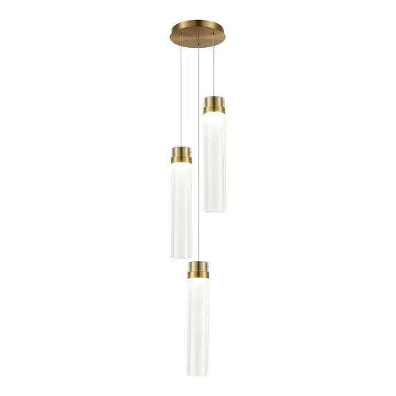 ST LUCE SL6236.303.03 Светильник подвесной ST-Luce Латунь/Прозрачный LED 3*12W 4000K