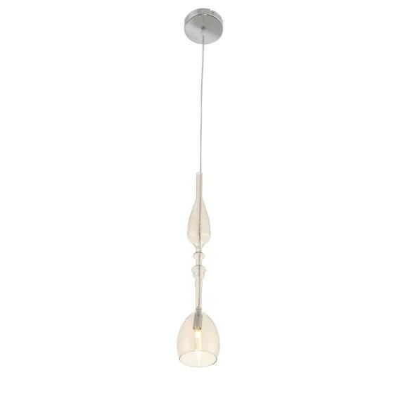 ST LUCE SL373.313.01 Подвес ST-Luce Хром/Янтарный G9 1*5W