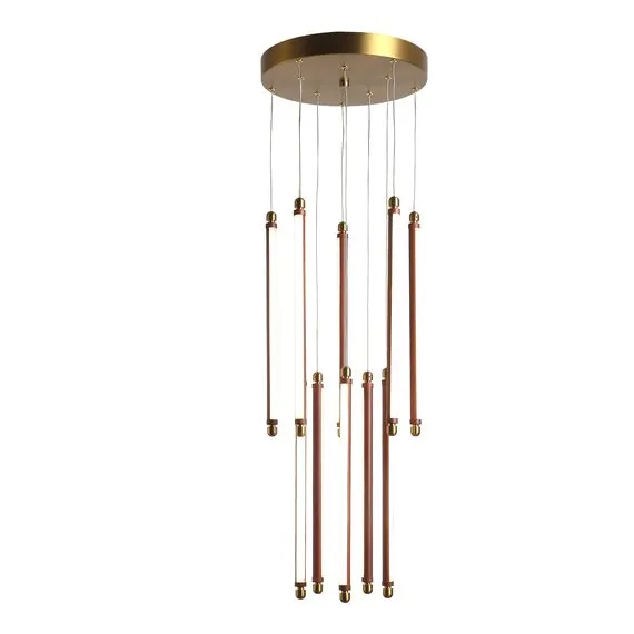 ST LUCE SL6225.303.10 Светильник подвесной ST-Luce Латунь/Терракотовый, Белый LED 10*6,5W 3000K, изображение 2