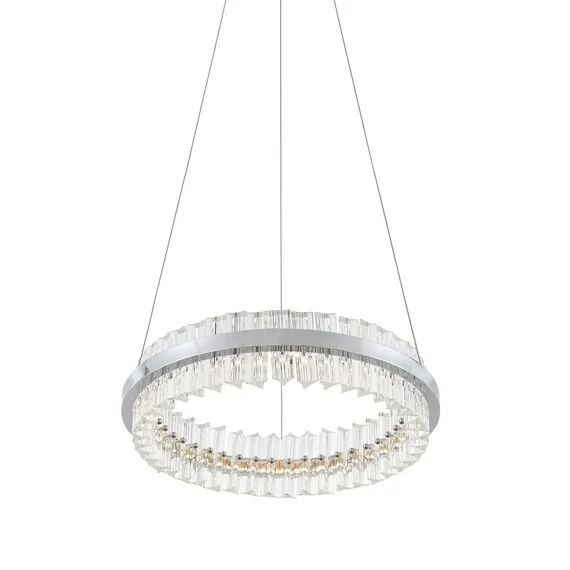 ST LUCE SL383.103.01 Светильник подвесной ST-Luce Хром/Хром, Прозрачный LED 1*34W 3000K, изображение 2