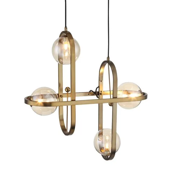 ST LUCE SL1201.203.04 Светильник подвесной ST-Luce Бронзовый/Коньячный G9 4*5W, изображение 2