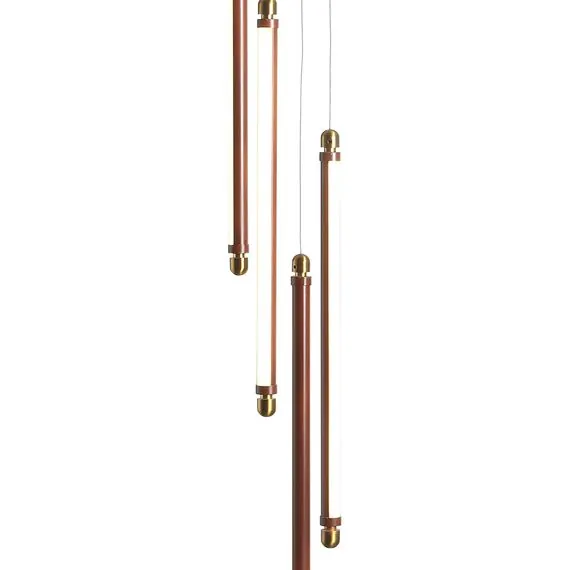 ST LUCE SL6225.303.04 Светильник подвесной ST-Luce Латунь/Терракотовый, Белый LED 4*6W 3000K, изображение 5