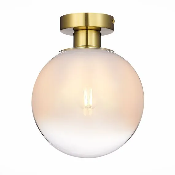 ST LUCE SL1190.202.01 Светильник потолочный ST-Luce Золотистый/Прозрачно-белый E27 1*60W