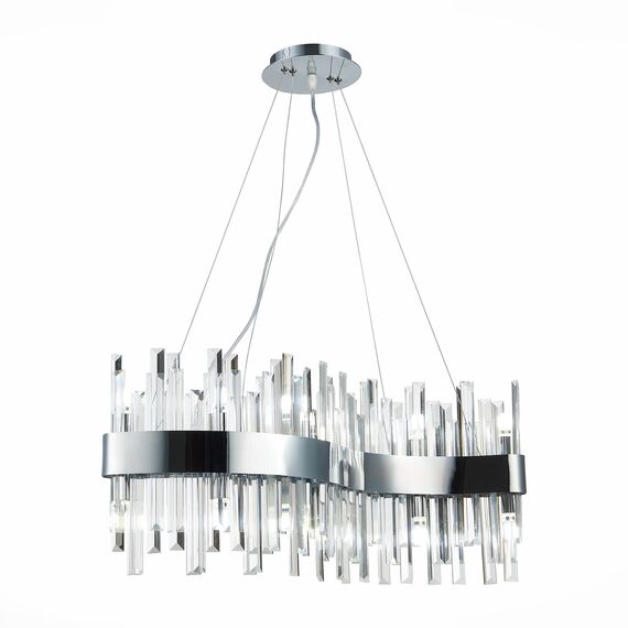ST LUCE SL1160.113.12 Светильник подвесной ST-Luce Хром/Хром, Прозрачный G9 12*5W