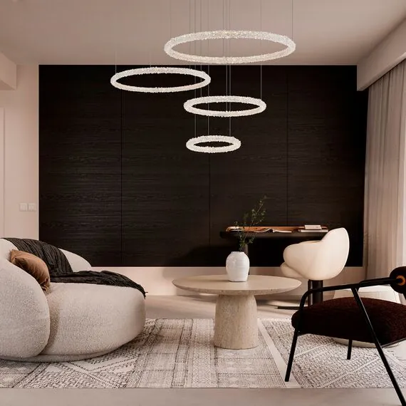 ST LUCE SL6110.203.04 Люстра подвесная ST-Luce Золотистый/Прозрачный LED 4*42W 3000 - 6500K, изображение 8