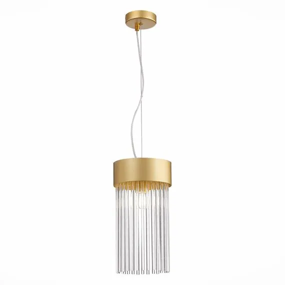 ST LUCE SL1225.203.01 Светильник подвесной ST-Luce Золотистый/Золотистый, Прозрачный E27 1*60W